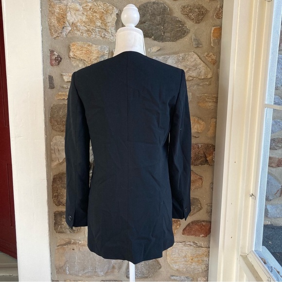 MaxMara Virgin Wool Single Breasted Open Blazer Jacket Womens 6 - Picture 8 of 13